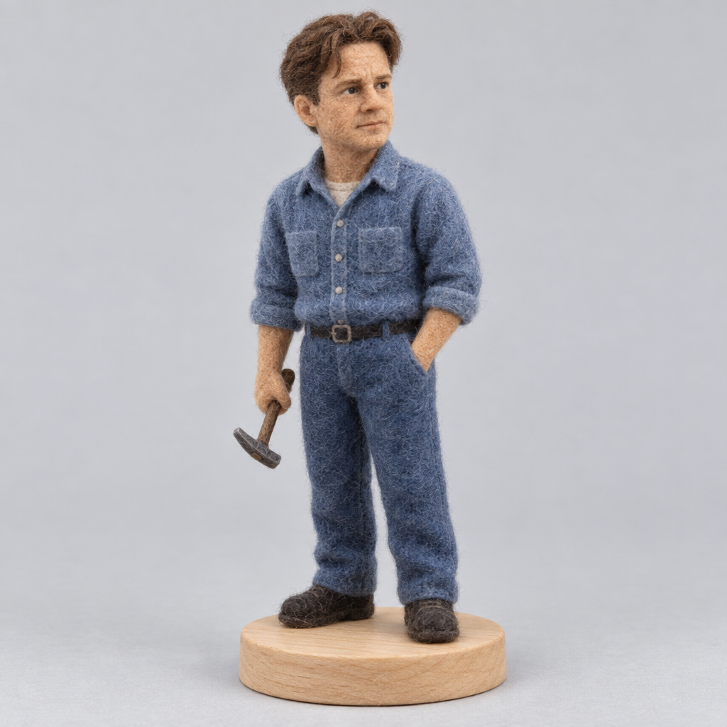 Needle-Felted Andy Dufresne