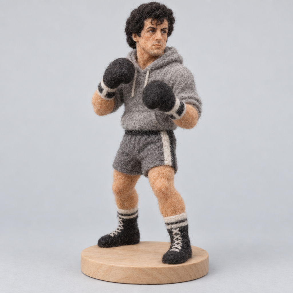 Needle-Felted Rocky Balboa