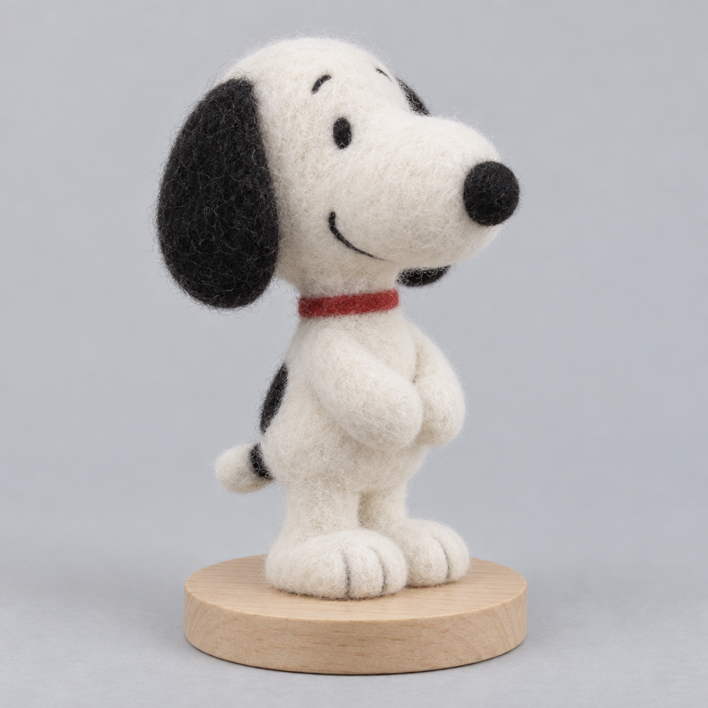 Needle-Felted Snoopy
