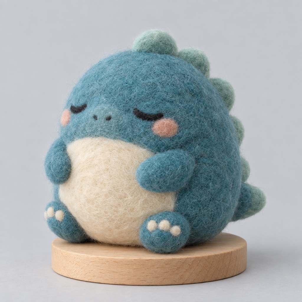 Needle-Felted Snorlax (Q)