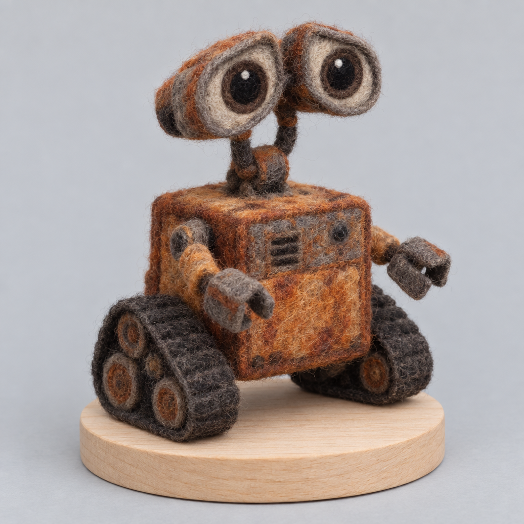 Needle-Felted WALL-E