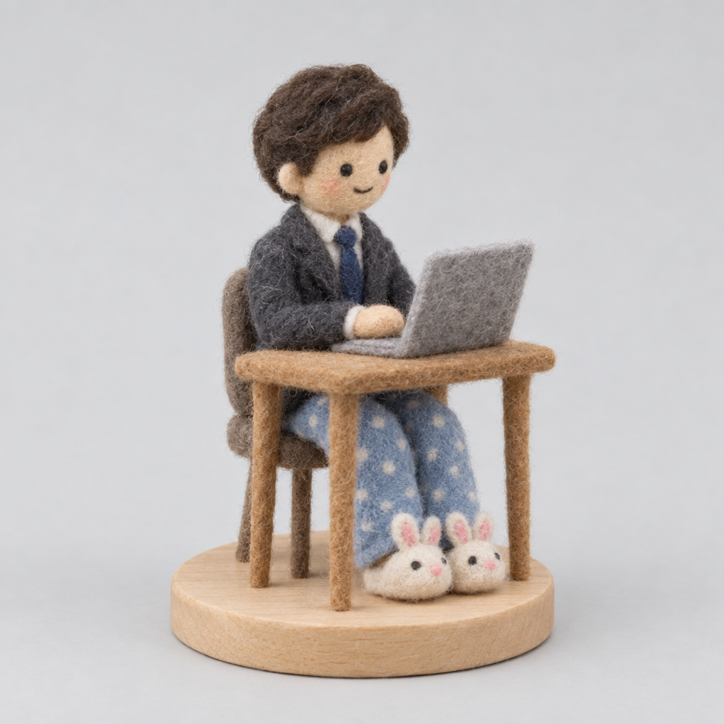 Needle-Felted WFH Pro — slight side